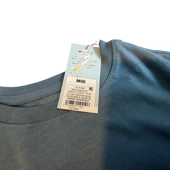 Retro Gamer Blue Graphic Tee M(8) Cat & Jack Cotton Blend Kids Shirt crew neck - Picture 5 of 7